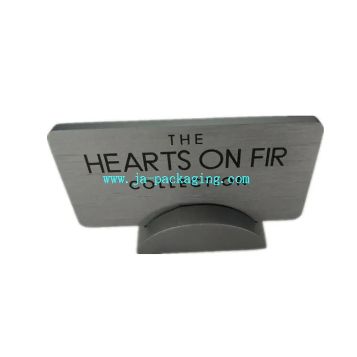 Plât Enw Acrylig Llwyd